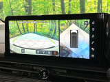 【アラウンドビューモニター】専用のカメラにより、上から見下ろしたような視点で360度クルマの周囲を確認することができます☆死角部分も確認しやすく、狭い場所での切り返しや駐車もスムーズに行えます。