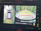 【パノラマモニター】専用のカメラにより、上から見下ろしたような視点で360度クルマの周囲を確認することができます☆死角部分も確認しやすく、狭い場所での切り返しや駐車もスムーズに行えます。