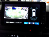 バックカメラの画像です。ガイドラインがスムースな車庫入れをサポートいたします。車庫入れの安心感がアップしますね。