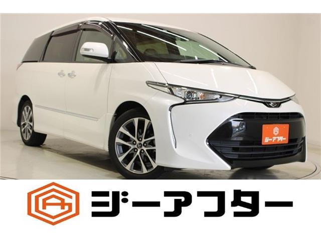 エスティマ 2.4 アエラス スマート 後席モニター 禁煙車 純正9インチナビ