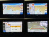 ナビ、メニュー画面、バックモニターの画像です。