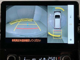 パノラミックビューモニター(全周囲モニター)です☆おクルマを空から見たように表示します。周囲の死角の確認に貢献します