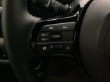ステアリング左手側にオーディオ関連のコントロールスイッチを配置しています。操作時は視線を逸らすことなく運転に集中できます。
