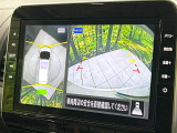 【アラウンドビューモニター】専用のカメラにより、上から見下ろしたような視点で360度クルマの周囲を確認することができます☆死角部分も確認しやすく、狭い場所での切り返しや駐車もスムーズに行えます。