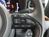 アダプティブクルーズコントロール機能付きです。走行中に先行車の様子を検知しながら、設定した車速の範囲内で先行車との距離のキープを支援します。詳細は販売店スタッフまでおたずねください。