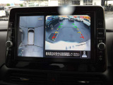 【アラウンドビューモニター】上から見下ろすような視点でスムース駐車をサポートしてくれるアラウンドビューモニター(^v^)。