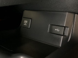 アクセサリーソケットはUSBのアダプターなどをつければ、スマホの充電にも使えます。横にはナビゲーション用の外部入力可能なUSB端子がついており、周辺には物が置けるボックスがついています。