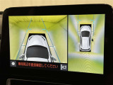 パノラミックビューモニターを装備。駐車場や交差点でクルマを真上から見るように周囲を確認できます。機能の詳細は販売店スタッフまでおたずねください。