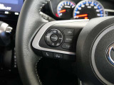 ステアリングスイッチ付き。前方から目を離すことなく操作することが可能です