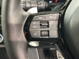 ステアリングにオーディオ操作スイッチが付いています。オーディオ画面に直接タッチしなくても操作が出来ますので、運転に集中できます。