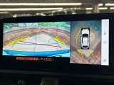 【パノラミックビューモニター】専用のカメラにより、上から見下ろしたような視点で360度クルマの周囲を確認することができます☆死角部分も確認しやすく、狭い場所での切り返しや駐車もスムーズに行えます。