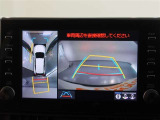 パノラミックビューモニター付きです。車両を上から見たような映像をモニター画面に表示。運転席からの目視では見にくい、車両周辺の状況をリアルタイムでしっかり確認できます。