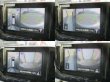 アラウンドビューモニター装備なので上から見下ろす感覚で駐車出来ます。 映像はナビ画面に映ります。