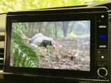 停車中にテレビや映像を楽しめる機能を搭載。長距離移動の際の休憩時間に、リラックスした時間を過ごせます。