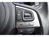 アイサイトの操作スイッチ。クルーズコントロールと連動し、前方車両についていくこともできます。