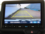リアワイドカメラシステム!従来の視野に加えて、後方側方を約180&deg;まで見えるワイドビューと、後方を真上から見たような視野で駐車時などに便利なトップダウンビューの3つの視野があります!