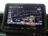 ホンダ純正ナビなのでダッシュボードにスッキリと収まっています。土地勘の無い所でも道に迷わず安心ですね!