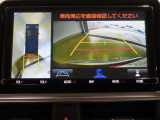 車両を上から見たような映像を映し出すパノラミックビューモニター付きです。