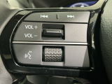 ステアリングにオーディオ操作スイッチが付いています。オーディオ画面に直接タッチしなくても操作が出来ますので、運転に集中できます。