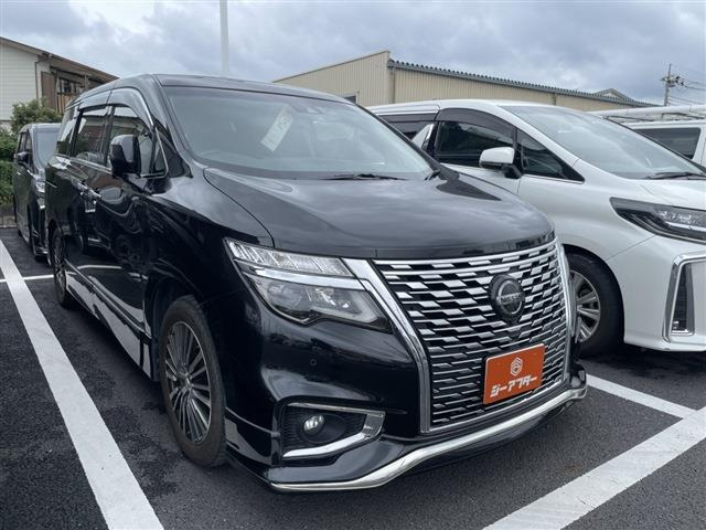 エルグランド 2.5 250ハイウェイスターS 禁煙車 ハーフレザーシート 後席モニター