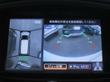 アラウンドビューモニター(車両を上から見たように表示)装着で車庫入れをサポート