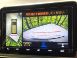 【パノラミックビューモニター】専用のカメラにより、上から見下ろしたような視点で360度クルマの周囲を確認することができます☆死角部分も確認しやすく、狭い場所での切り返しや駐車もスムーズに行えます。