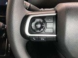 ステアリングスイッチ付き。前方から目を離すことなく操作することが可能です。