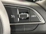 【クルーズコントロール】高速道路もラクラク走行。アクセルを離しても一定速度で走行ができ、長距離運転時の負担を軽減!加速・減速も簡単なスイッチ操作で調整できます。