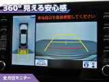 フロントモニター・サイドモニター・バックモニターを使用し、車を上から見たような映像で駐車が出来ます!