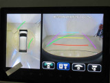 パノラミックビューモニター付きです。車両を上から見たような映像をディスプレイオーディオ画面に表示。運転席からの目視だけでは見にくい、車両周辺の状況をリアルタイムでしっかり確認できます。
