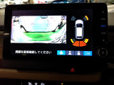 バックカメラの画像です。ガイドラインがスムースな車庫入れをサポートいたします。車庫入れの安心感がアップしますね。