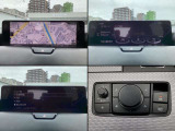 視認性が良い12.3インチの画面。地デジTVやコネクティッドサービスに対応。スマートフォンをワイヤレスで連携させてナビアプリ等が使える『Apple CarPlay / Android Auto』に対応