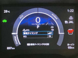 視認性の高いスピードメーターになっております。