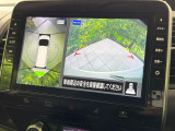 【アラウンドビューモニター】専用のカメラにより、上から見下ろしたような視点で360度クルマの周囲を確認することができます☆死角部分も確認しやすく、狭い場所での切り返しや駐車もスムーズに行えます。