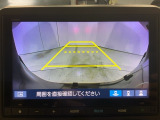 リアカメラ付で、後方をナビ画面で確認。車庫入れも安心です。もちろん、バックギアと連動しています。