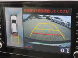 バックモニター付きでガイドラインがモニターに表示され、車庫入れや縦列駐車などの際に役立ちます!