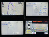 ナビ、メニュー画面、パノラミックビューモニターの画像です。
