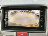 バックビューモニターです!高感度カメラで僅かな光でも後方をしっかりと確認できるので、夜でも安心して駐車出来ます♪