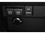 USB端子ソケット装備!HDMI入力端子ソケット装備!アクセサリーDC12Vソケット装備!