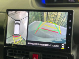 【パノラマモニター】専用のカメラにより、上から見下ろしたような視点で360度クルマの周囲を確認することができます☆死角部分も確認しやすく、狭い場所での切り返しや駐車もスムーズに行えます。