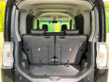 普段のお買い物や通勤、送迎等に十分な荷室スペースを確保しております。セカンドシートを倒すと、大きな荷物の積載も可能です♪
