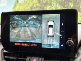 【パノラミックビューモニター】専用のカメラにより、上から見下ろしたような視点で360度クルマの周囲を確認することができます☆死角部分も確認しやすく、狭い場所での切り返しや駐車もスムーズに行えます。