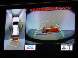 バックガイドモニターを装備しています、車庫入れもラクラクです。パノラミックビューモニターを搭載しています、上からの画像も表示されます。