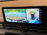【アラウンドビューモニター】専用のカメラにより、上から見下ろしたような視点で360度クルマの周囲を確認することができます☆死角部分も確認しやすく、狭い場所での切り返しや駐車もスムーズに行えます。