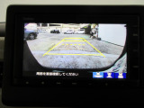 バックカメラの画像です。ガイドラインがスムースな車庫入れをサポートいたします!車庫入れの安心感がアップしますね☆