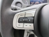 ハンドル左側にはオーディオコントローラーがついております。右側にはクルーズコントロール機能などのボタンがついており、高速道路走行時の負担を軽減します。