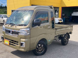 ダイハツ ハイゼット ジャンボエクストラ 4WD  禁煙車 1オーナー 社外14インチアルミ スマアシ CVT クリアランスソナー スマートキー アイドリングストップ 電格ミラー LEDヘッドランプ