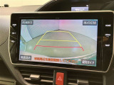 バックギアに入れると、このように後方が映し出されます!最終確認はご自身の目と耳で必ず行ってください!安全第一で!