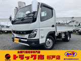 令和3年式キャンター1.5t全低床AT車!ディーゼルターボ!外装仕上済み!MTモード付き!大型工具BOX!衝突被害軽減ブレーキ!ETC2.0!1年間走行距離無制限保証付き!