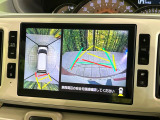 【パノラマモニター】専用のカメラにより、上から見下ろしたような視点で360度クルマの周囲を確認することができます☆死角部分も確認しやすく、狭い場所での切り返しや駐車もスムーズに行えます。